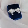 Pinzas para Orejas de Fuegos Artificiales con Perla de Zirconio Bañadas en Oro Real de 18K para Mujer, Pendientes de Diseño de Lujo Ligero de Gama Alta, Pendientes Versátiles de Nicho