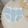 7639 Ropa Interior Femenina Sin Costuras, Cómoda, Amigable con la Piel, Algodón Puro, Refuerzo Antibacteriano, Estilo Juvenil, Ropa Interior de Triángulo Transpirable