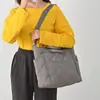 Bolsa de Lona para Viajes Diarios de Gran Capacidad para Mujer 2025 Nueva Moda Bolso Tote de Lona Bolso Cruzado de un Solo Hombro Bolso de Hombro de Moda