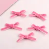 Acessórios de Cabelo de Veludo com Laço DIY Tecidos à Mão para Outono e Inverno Acessórios de Tricô Âncora Retro Laço Vermelho Caixa de Presente