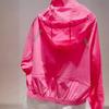 Chaqueta con capucha de alta gama, súper elegante, casual, a la moda, estilo suave, rejuvenecedora, rosa, transpirable, delgada, para protección solar para mujer en verano