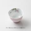 Mi Yan Pintado a Mano Puro Copa Maestra de Pie Alto Boca de Flor Cerámica Hecha a Mano Taza de Té Creativa Taza Individual Copa de Degustación de Té para el Hogar Kung Fu