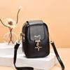 Bolsa Pequena Feminina 2022 Nova Moda Estilo Coreano ins Estampada Elegante Ombro Transversal Mini Versátil Bolsa para Celular Moderna