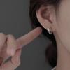 Brincos Simples Personalizados da Moda Estilo Coreano para Mulheres Moda Retrô Brincos de Zircônia Brilhantes Micro-Cravados Brincos Mulheres da Moda