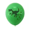 Set Temático de Globos de Dinosaurio de Amazon Transfronterizo Látex de 12 pulgadas Verde Selva Fiesta Globo Decorativo Puesto