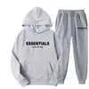 Conjunto de Sudadera con Capucha para Hombre y Mujer Otoño e Invierno 230g Peso Pesado Estampado de Letras