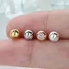Contas soltas de ouro 18K com contas de posicionamento de silicone contas de ajuste de corrente colar DIY feito à mão acessórios de joalheria