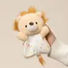 Brinquedo de pelúcia tipo puff, boneca de pelúcia de ovelhinha, fantoche de mão companheiro para apertar, brinquedo de pelúcia, presente de aniversário infantil para meninas