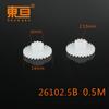26102.5B Accesorios de juguete de engranaje doble, bloques de construcción tecnológicos, piezas sueltas con eje de 2,5 mm