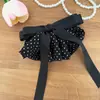 Pinza de Pelo con Lazo de Lunares Estilo Suave Estilo Coreano Pinza de Resorte Accesorio para el Cabello