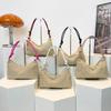 Bolsos Tejidos a Mano para Mujer 2025 Verano Nuevo Bolso Tote de Paja de Moda de Tendencia Bolso de Mano de Hombro de Gran Capacidad para Mujer