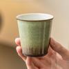 Taza de Cerámica Hecha en Horno de Fábrica Cielo Estrellado Verde y Taza Cola Hecha a Mano Taza Retro Taza de Té Taza de Café Leche