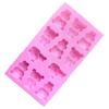 Molde de silicona para chocolate con 11 formas de oso de encaje, venta al por mayor, molde de hielo casero para el hogar, molde para suplemento alimenticio para bebés