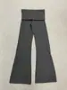 Pantalones Casuales Acampanados de Cintura Alta con Bloques de Color, Estilo Nuevo Verano 2026 para Mujer, Ligeramente Elásticos, Corte Ajustado, Pantalones Largos Elegantes para Viajar