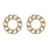 Exquisitos pendientes circulares de cadena con nicho de sentido avanzado, elegantes y ligeros pendientes de lujo con placa de incienso de mosquitos, clip para orejas sin orificios para las orejas para mujeres