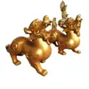 Fábrica de Produção de Esculturas de Animais em Cobre Fundido, Pixiu de Cobre Personalizado para Escritório, Ornamentos de Pixiu de Cobre Puro, Pixiu Grande da Riqueza, Estátua de Bronze