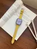 Adequado para Apple S10 Watch Iwatch98765Se Pulseira de Couro de Bezerro Texturizado Huawei Gt5/Gt4 Feminino