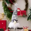 Adornos Navideños para Ventana Muñeca Sin Rostro de Piernas Largas Anciano del Bosque de Piernas Cortas Rudolph Lindo Brillante Decoraciones Festivas