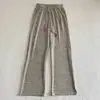 Pantalones de Punto Anchos de Moda Estilo Coreano y Japonés, Transpirables, Casuales, Adelgazantes, Versátiles para Primavera y Verano, Pantalones para Mujer, Nuevo Modelo 2024