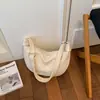 Bolso Texturizado de Alta Gama para Mujer con Gran Capacidad, Nuevo Bolso Cruzado de Diseño de Nicho Primavera/Verano 2026, Bolso Tipo Dumpling Vintage para el Día a Día