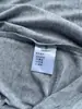 Camiseta de Mujer BORBOTIE 2026 Primavera y Otoño Nueva LP Clásica Mezcla de Cachemir y Seda Top de Cuello Redondo