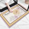 Alfombra de Baño de Terciopelo de Cordero, Antideslizante, Alfombra para Pies de Secado Rápido, Puerta de Entrada, Puerta de Baño, Alfombra Antideslizante, Lavable a Máquina