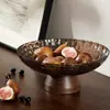 Bandeja de Frutas para Mesa de Centro da Sala de Estar, Bandeja de Petiscos de Nozes para Ano Novo Doméstico, Bandeja de Frutas Secas, Alto Valor Estético, Drenagem de Água, Luxo Leve, Sensação de Alta Qualidade