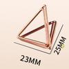 Clip de metal triangular transfronterizo para notas, clip de mesa dorado de Amazon, clip para fotos, clip para notas de amor, clip para tarjetas de presentación