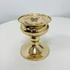 Enfeites de Castiçal Estilo Europeu Castiçal Grande Mesa de Jantar Castiçal Romântico Jantar Casamento Castiçal Galvanizado Ouro Prata Copo