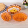 Atacado de fábrica cesta tecida de Rattan sintético moderna simples cesta de frutas alimentos plástico Criativo Rattan sintético tecido lanches Azul