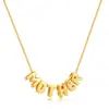 Transfronterizo nuevo 26 letras inglesas costura lindo colgante personalidad DIY gratis con collar creativo DZK