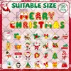 Pegatinas Magnéticas para Coche de Navidad Juego de Pegatinas Magnéticas Impermeables y Resistentes al Sol Puerta de Garaje Metálica Refrigerador Ventana Pegatinas de Decoración Festiva