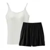 Nuevo Conjunto de Camisola y Shorts de Primavera y Verano para Mujer, Cómodo Conjunto Casual de Dos Piezas para el Hogar que se Puede Usar Afuera