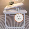 Mesa pequeña plegable para cama, escritorio de estudio, soporte ajustable para mesa de laptop, adecuado para leer en el dormitorio de una persona perezosa o en un ventanal