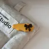 Pasador Marrón Maillard con Lazo Pinza para Flequillo Ondulado Pinza de Pico de Pato para Cabello Suelto Pasador Pinza Lateral Accesorios para el Cabello