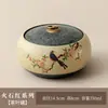 Bote de té cerámico vintage estilo chino, tarro de almacenamiento de té, tarro sellado, a prueba de humedad, adorno exquisito de alta gama para té Pu'er, negro y verde