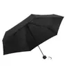 Guarda-chuva Cinco Dobras Simples Criativo Guarda-sol Guarda-sol de Borracha Preta Guarda-chuva de Bolso Guarda-sol Compacto Guarda-sol Anti-ultravioleta Chuva Dupla Uso