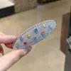 Accesorios para el Cabello Estilo Dongdaemun Coreano Clip para el Cabello Súper Brillante con Pedrería de Cristal Pinza de Pato Pinza Lateral Pinza Bb Pasador Adorno para el Cabello
