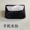 Caixa de Lenços de Pelúcia para Carro, Porta-Lenços para Porta-Braço, Bolsa de Tecido para Lenços no Interior do Carro, Decoração Simples e Luxuosa