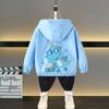 Casaco de primavera para meninos 2025 Novas roupas de primavera Grande jaqueta infantil estilo ocidental Infantil Primavera e outono Fried Street Rusk roupas