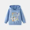Personalización de ropa infantil transfronteriza: Sudaderas con capucha hechas a medida con estampados de dibujos animados y diseños bordados, disponibles con tus propias imágenes o muestras, y fabricación OEM/marca privada
