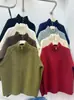 Casaco Suéter Feminino Estilo Casual 2026 Outono/Inverno Novo Estilo Coreano Tamanho Plus Cor Sólida Gola Alta Zíper Cardigan de Tricô Top