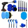 Venta directa del fabricante: Cepillo para Taladro Eléctrico Popular Transfronterizo Cepillo para Limpieza de Autos Juego de 24 Piezas, Juego Multifuncional para el Hogar para Pulir y Encerar