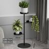 Moderno simples flor rack luz de luxo ferro rock placa rack de armazenamento sala de estar interior piso multi-camada varanda verde floreira rack