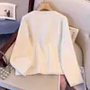 Cárdigan de Punto Estilo Chanel con Lana de Imitación de Visón para Mujer, Otoño/Invierno 2026 Nuevo Coreano Moda Francesa Suéter Abrigo de Cuello Redondo