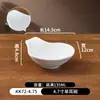 Tazón Pequeño de Melamina Tazón Blanco para Arroz Comercial Plato para Salsa de Hot Pot Restaurante Tazón Pequeño para Sopa Taza Pequeña Tazón para Porridge de Desayuno Anticaída