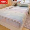Nanjiren Terciopelo de Copo de Nieve Terciopelo de Doble Cara Cubierta de Cama Pieza Única Invierno Espesa Cubierta de Cama Cubierta Completa Sábana Protectora de Colchón
