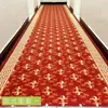 Alfombra Estampada Estilo Europeo Moderno y Sencillo para Pasillo de Hotel, Dormitorio, Cama Completa, Mesita de Noche, Pasillo de Entrada Lavable