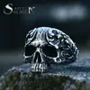 Anillo de acero para hombre estilo punk de acero inoxidable Steel Warrior venta al por mayor comercio exterior hip hop anillo retro de acero de titanio Nuevo