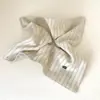 Goma de pelo scrunchie a rayas simple coreana 2025 Nuevo Fresco Estilo Universitario Versátil Accesorio para Moño para Mujer